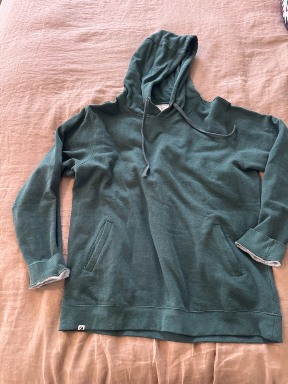 Women's Teal Hooded Pullover Sweatshirt